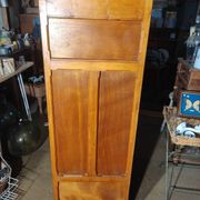 Parisian cabinet in solid wood with three drawers, marquetry and patina.