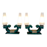 Lamps Art Deco period in ceramic Saint Clement