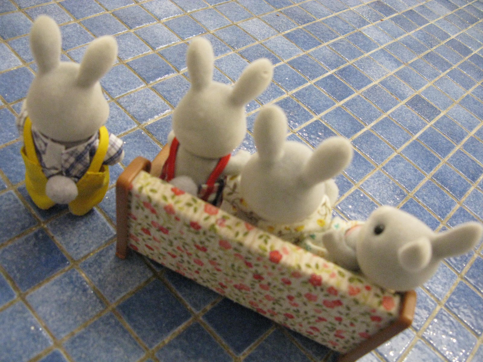 Lot family rabbit sylvanian