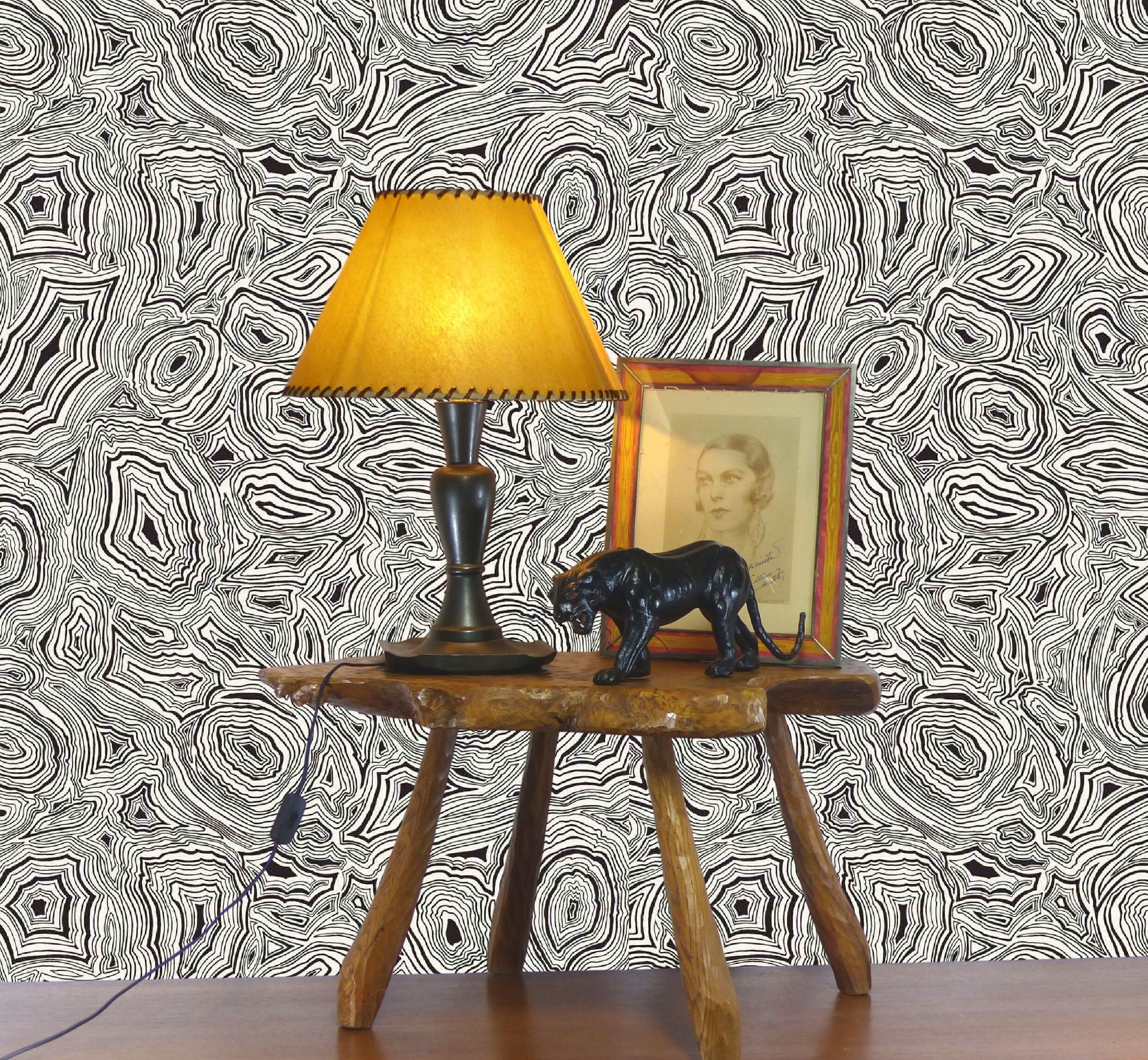 Baluster lamp in glossy black enamelled earthenware