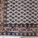 Vintage Indian carpet Seraband handmade 89cm x 160cm 1970s