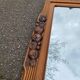 1950s Art Deco entrance mirror in solid oak console