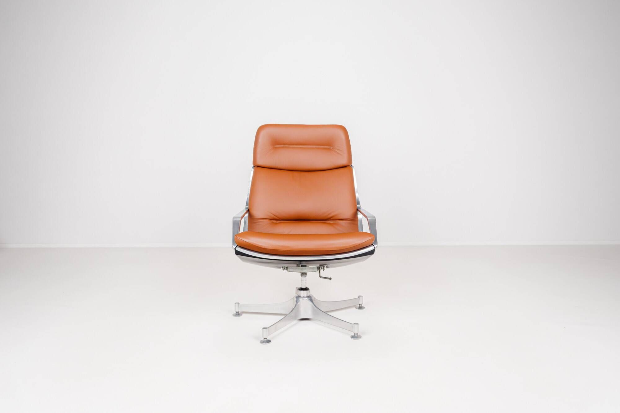 4 High Commander Office Chairs by Jorge Zalszupin - Brazil - 1980s