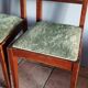 Paire de chaises art déco en velours vert