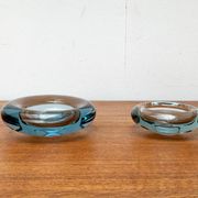 Set of 2 Danish glass bowls from the mid-century by Per Lütken for Holmegaard, 1960s.