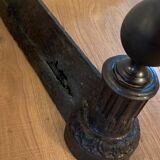 Pop-up Christmas 2022 - Pair of nineteenth cast and bronze chenets