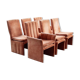 Ensemble de 6 chaises de salle à manger en velours dossier canal