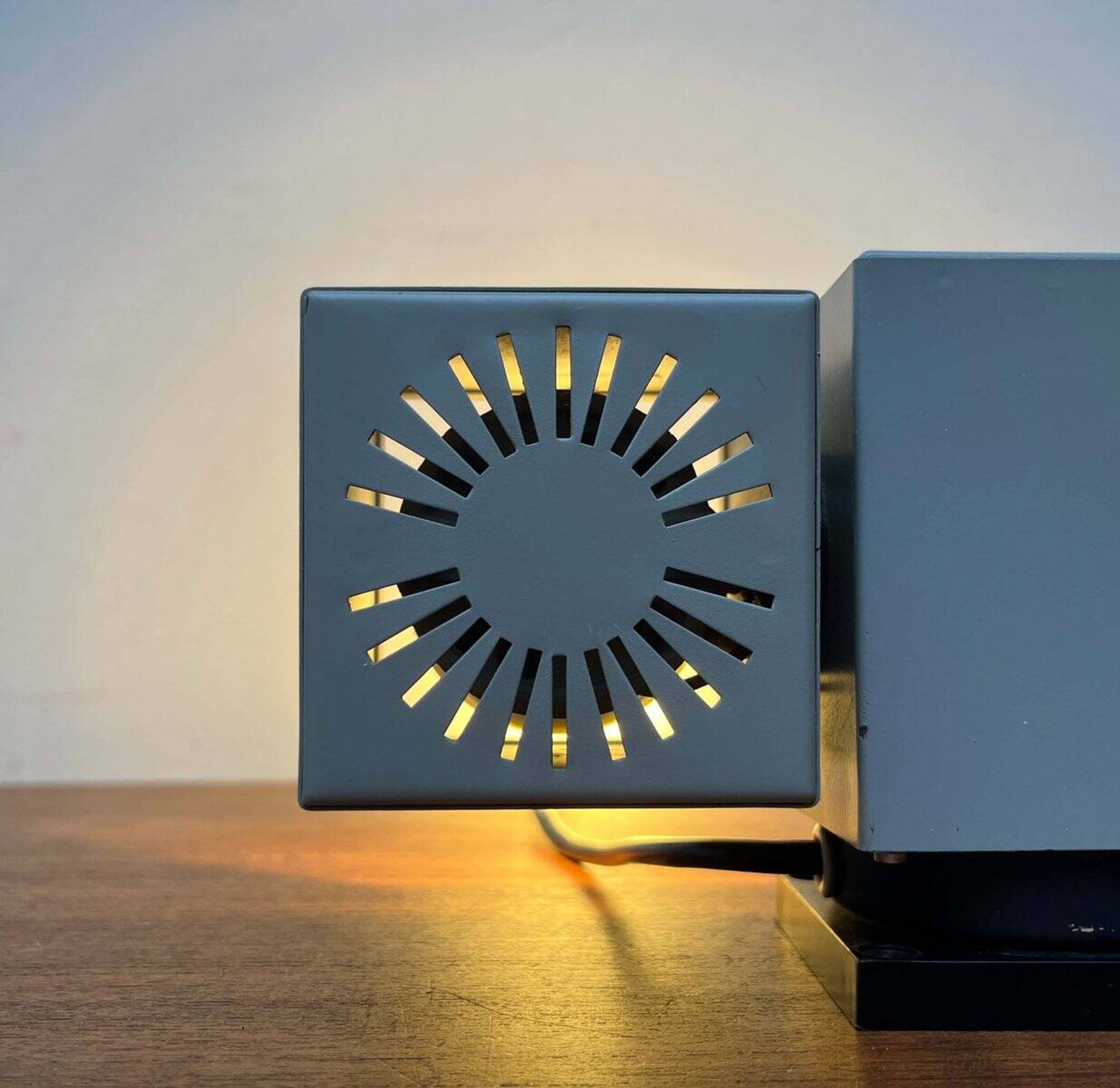 Mid-century minimalist cube wall table lamp 6015 by Kaiser, 1960