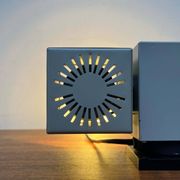 Mid-century minimalist cube wall table lamp 6015 by Kaiser, 1960
