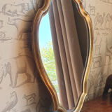 Gilded wooden mirror 71 cm