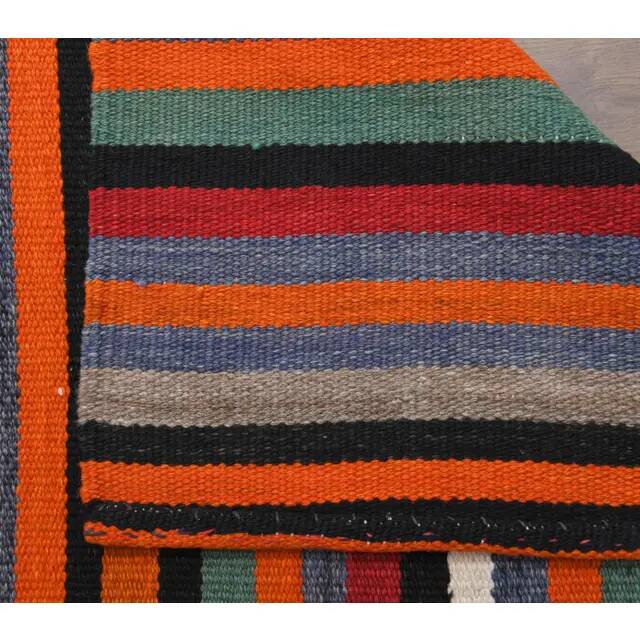1970s Vintage Turkish Hand-Knotted Wool Cotton Red Runner Rug 83x281