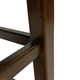 Vintage wooden stool straw seat 60s minimalist design