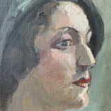 Old portrait painting, circa 1930