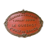 Agricultural competition plate