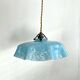 Clichy blue opaline pendant light