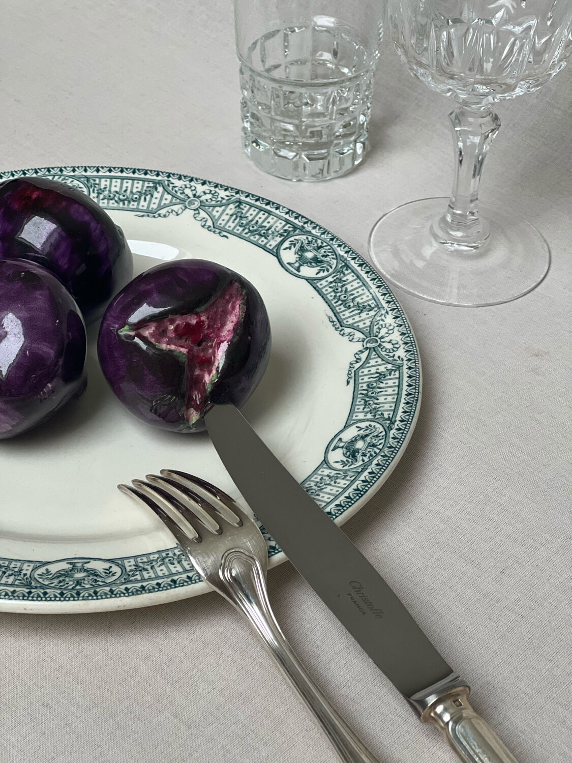 Set of 4 plates Terre de fer plates