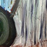 Bouquet art brut signé daté 1967