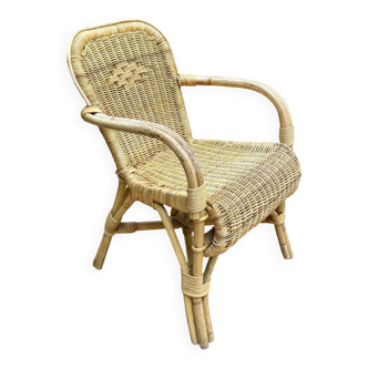Rattan armchair