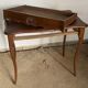 Oak desk and oak veneer with a large Louis XV style drawer