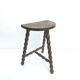 Tripod stool solid wood beaded feet