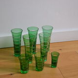 8 glasses Murano Italy 60s