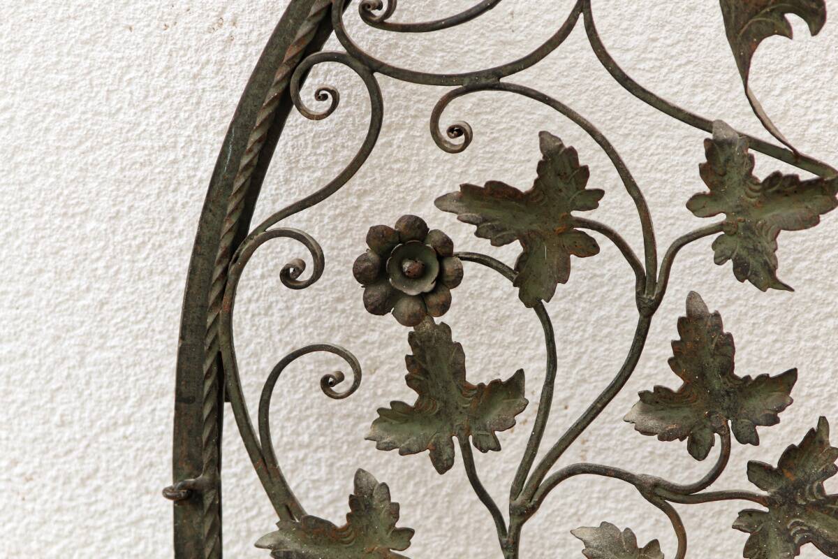 Wrought iron wall gate