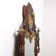 Eclectic antique mahogany mirror, Italy, 19th century