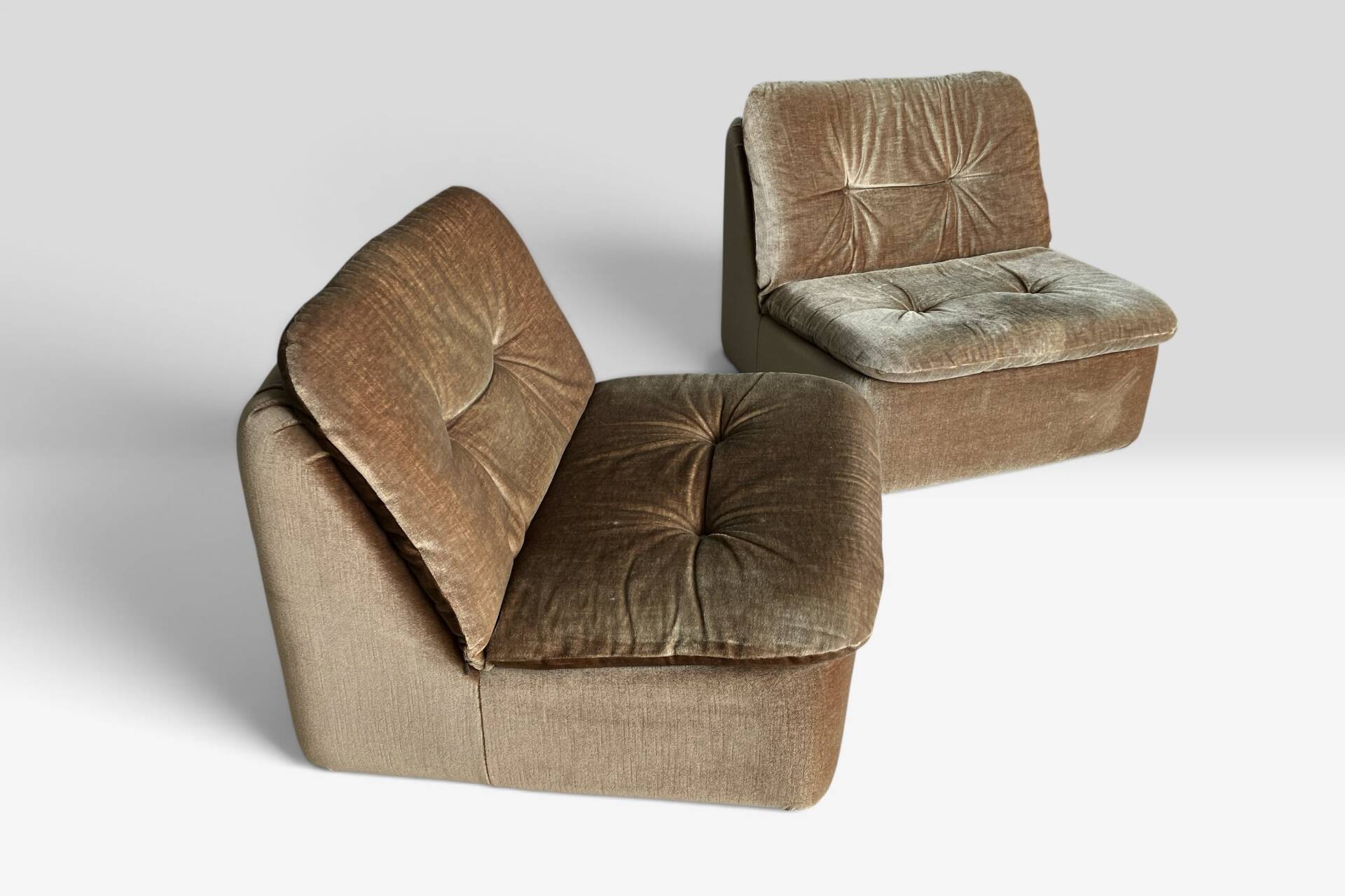 2 fauteuils vintage Cor "Ambo" verts de Jo Otterpohl