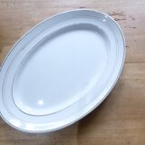 Oval serving dish in porcelain from St Amand 191106