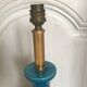 Vintage enamelled ceramic lamp