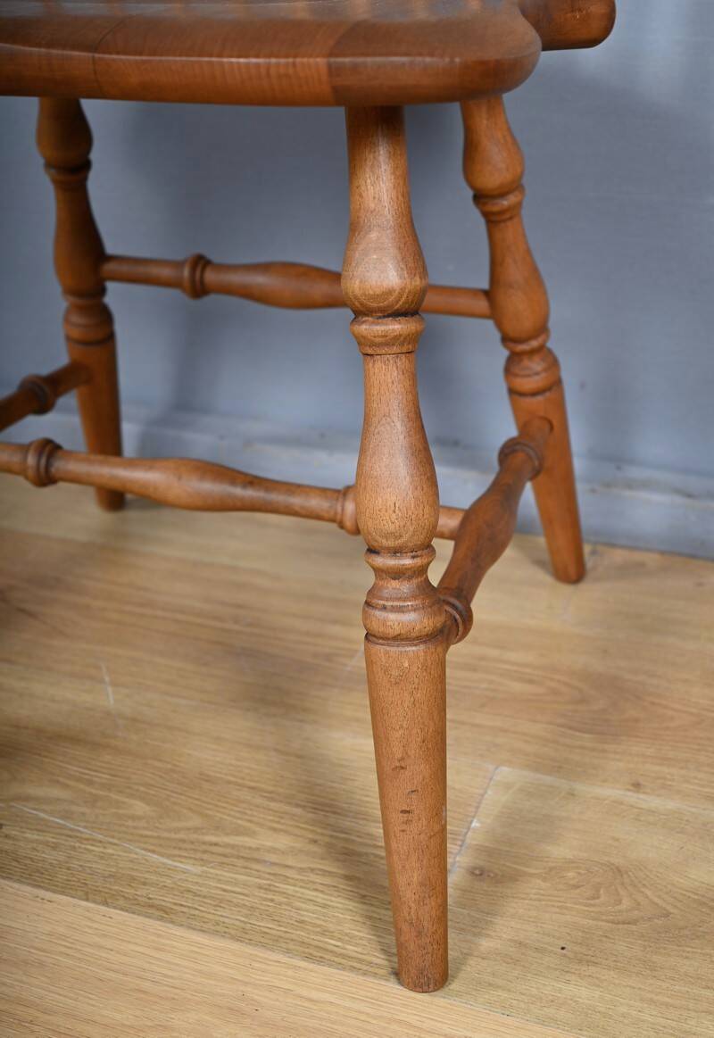 4 Chaises Windsor en hêtre, Angleterre début XXe