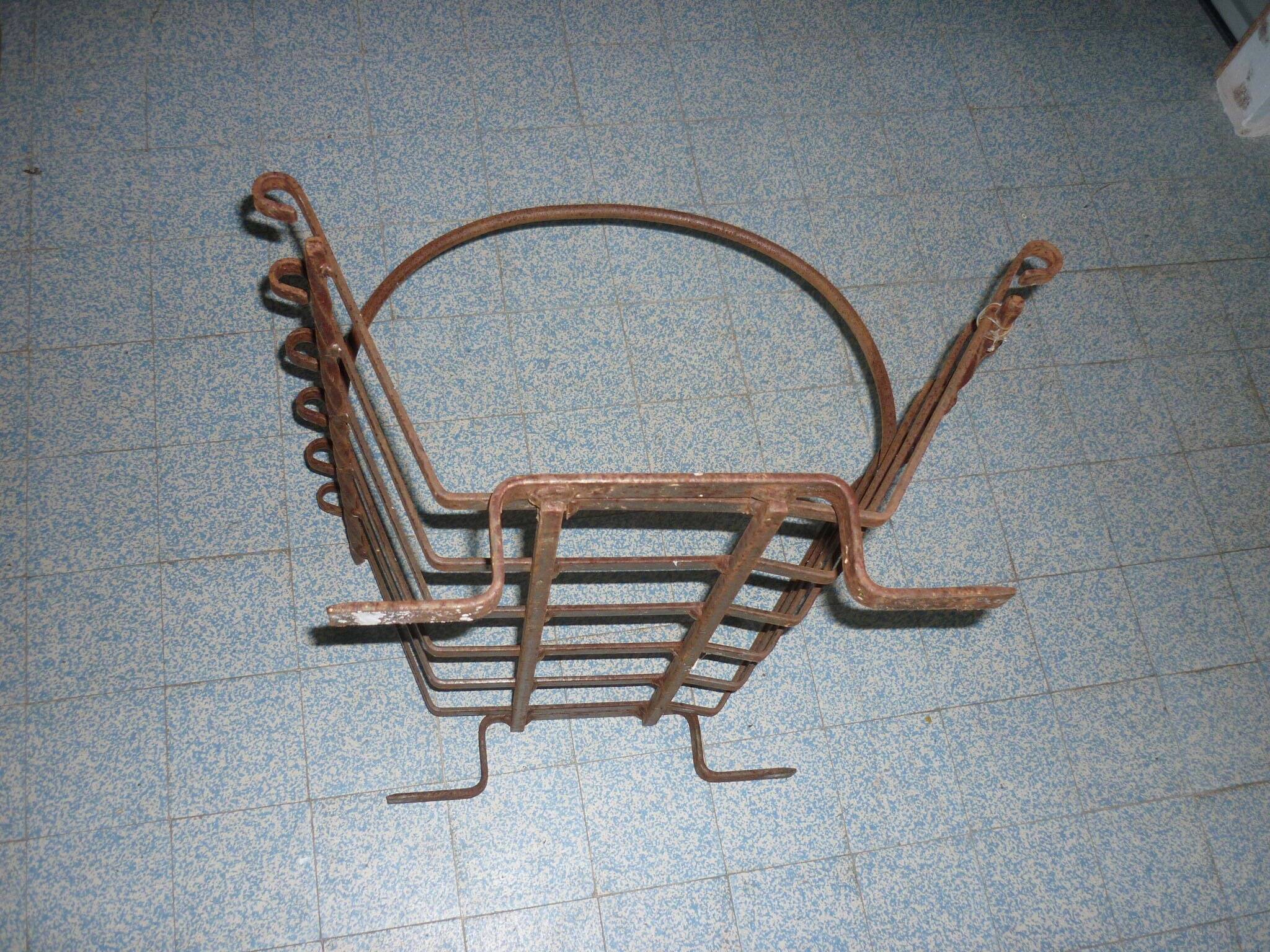 Wrought iron log rack