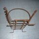 Wrought iron log rack