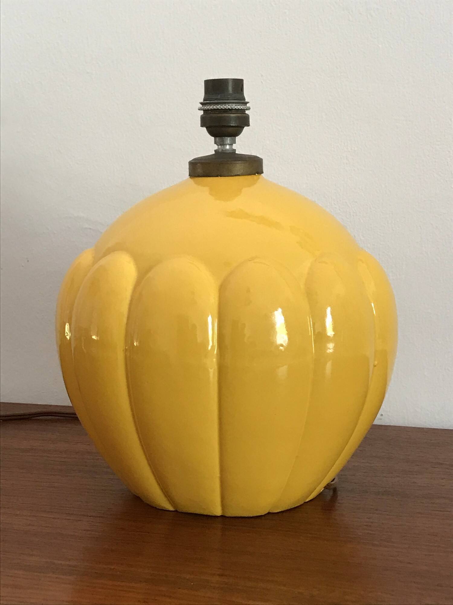 Vintage ceramic lamp by St Clément