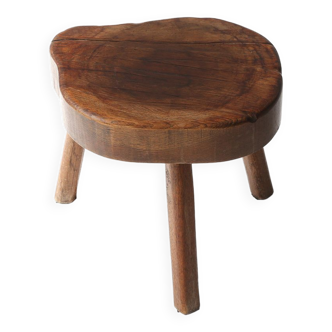 Rustic Wooden Stool, 1930s