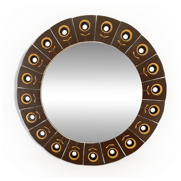Large ceramic mirror from the 60s/70s.