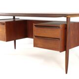 Hulmefa Pro-Pos executive desk - dutch mid century modern design in teak