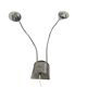 Hala Zeist - flexible arms - brushed aluminium - post modern - 80's