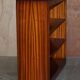 Pair of open low bookshelves Shaws of London in hardwood.