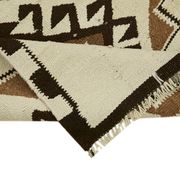 Turkish Handwoven Vintage Herki Kilim 90 cm x 310 cm