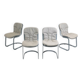 Set of 4 “077” chairs by Studio Cidue for Cidue, 1970s
