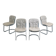 Ensemble de 4 chaises "077" par Studio Cidue pour Cidue, années 1970.