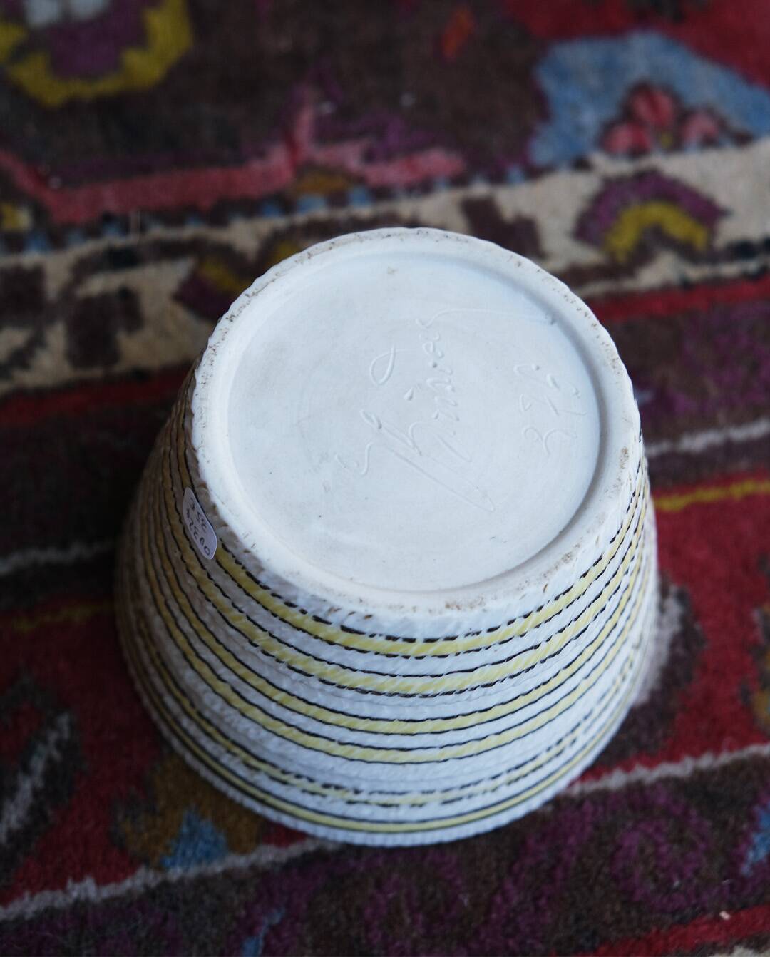 Ceramic box signed Brisdoux, first half of the 20th century.