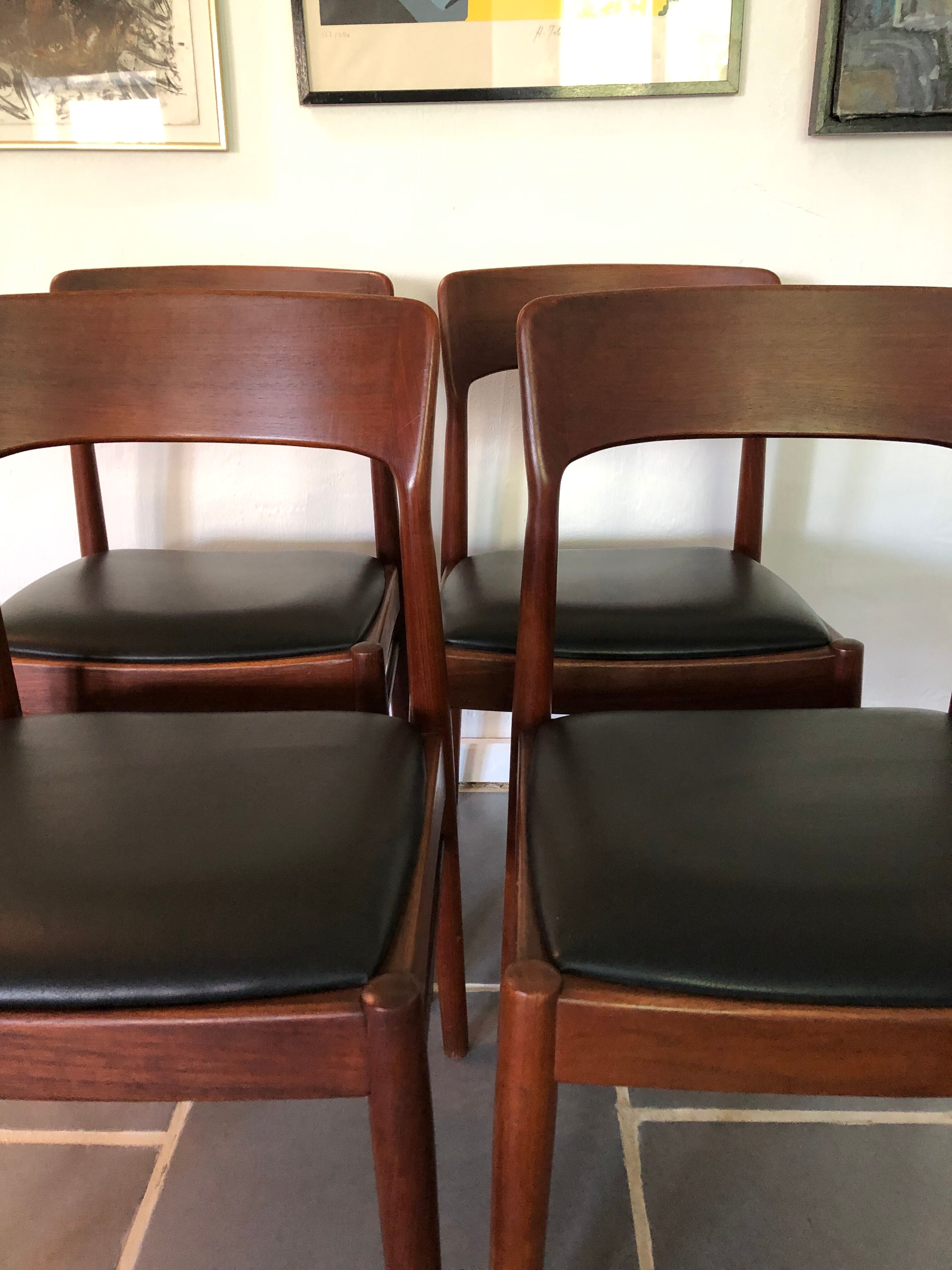 4 Chaises vintage KS Møbler design danois