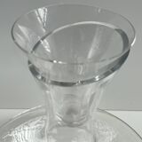 Designer glass decanter – organic shape – contemporary style