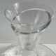 Designer glass decanter – organic shape – contemporary style