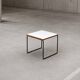 Table basse volante blanche de Pierre Guariche pour Steiner, années 50