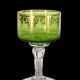 Italian green carafe Artistiche crystal.