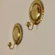 Pair Of Mid Century Swedish Brass Sconces