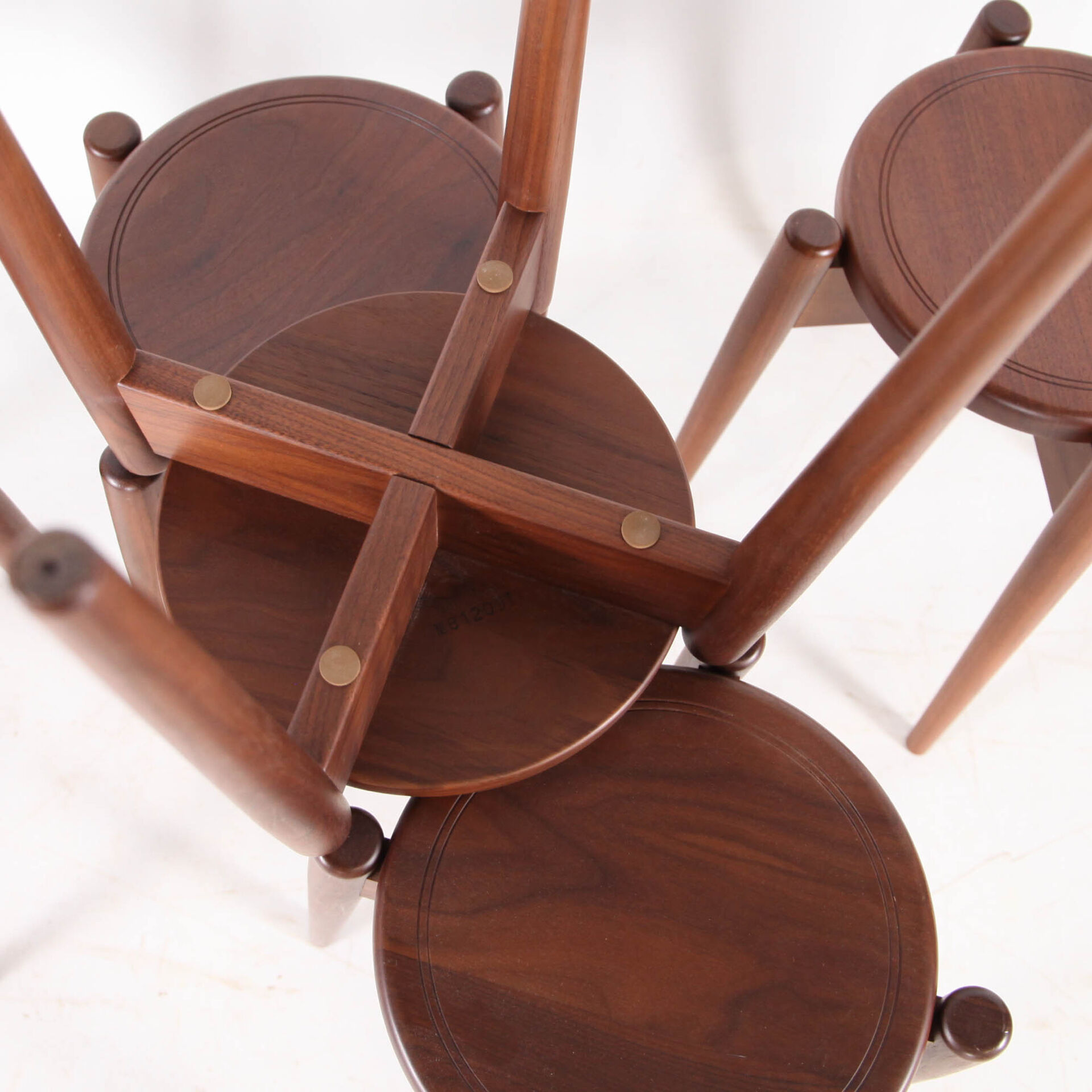 Set of 6 Japanese stools
